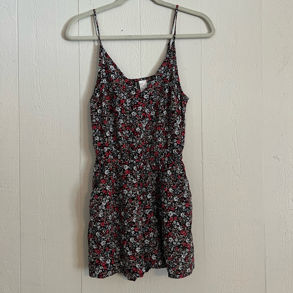 Black floral romper!